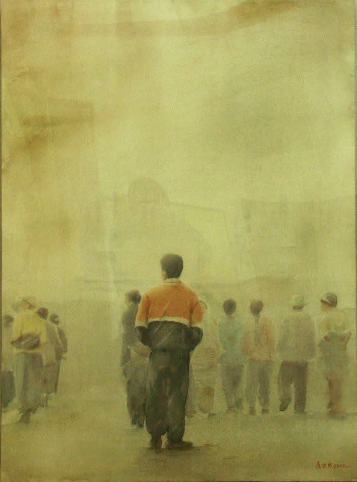 鏡像世界3D藝廊展覽館 2D平面區-陳世宗藝術家 西藏館-作品:霧中凝望