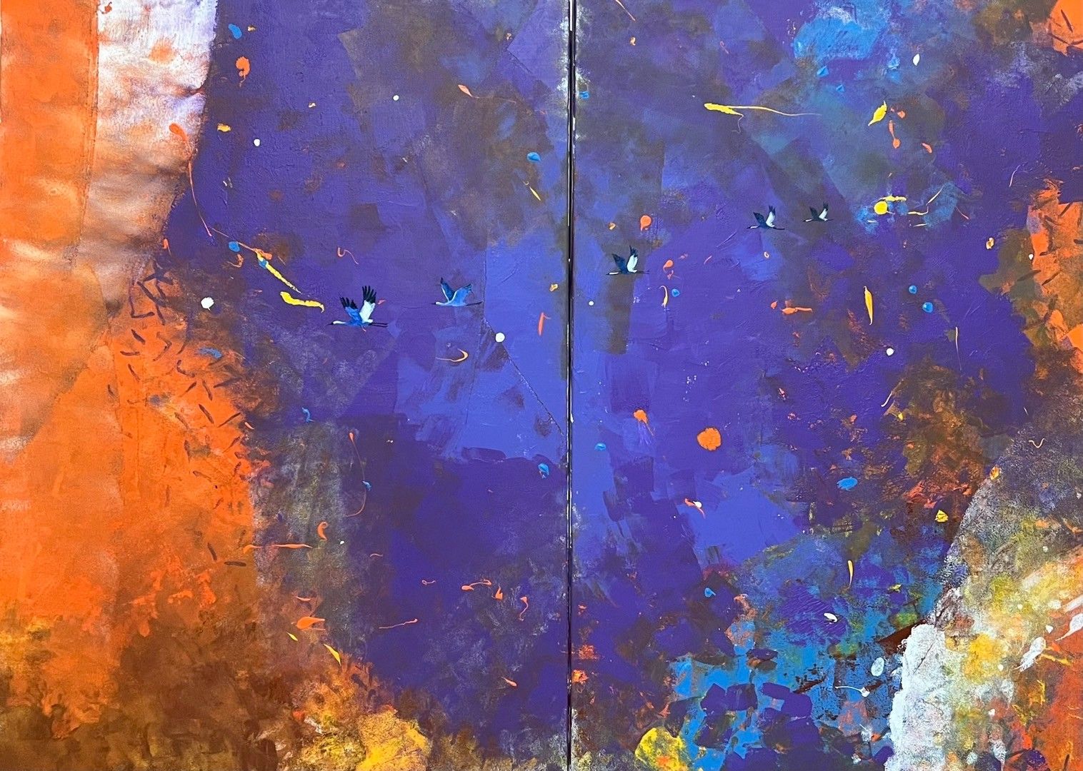 鏡像世界3D藝廊展覽館 2D平面區-陳世宗藝術家 動態館-作品:自由之翼
