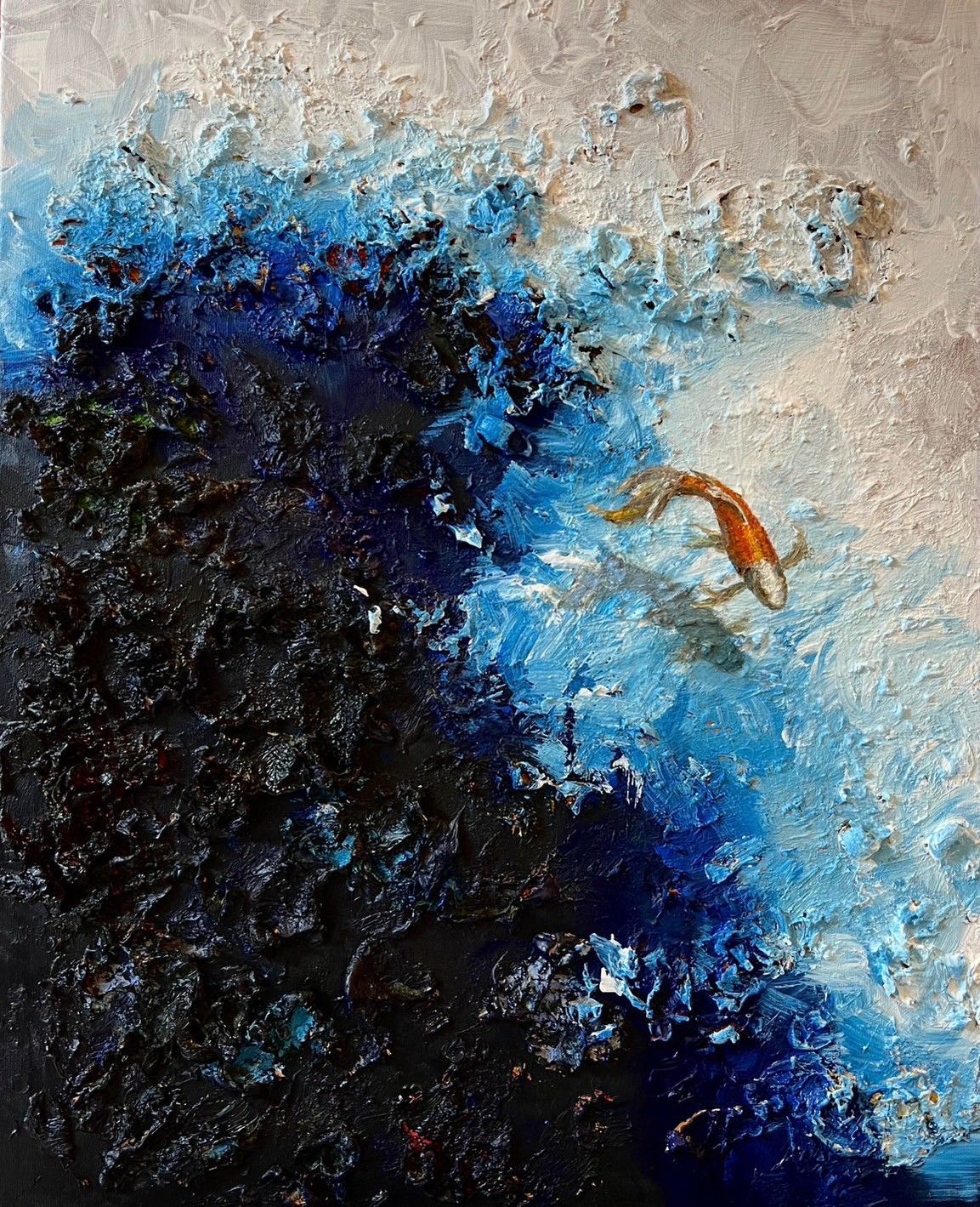 鏡像世界3D藝廊展覽館 2D平面區-陳世宗藝術家 浮雕館-作品:尋·啟