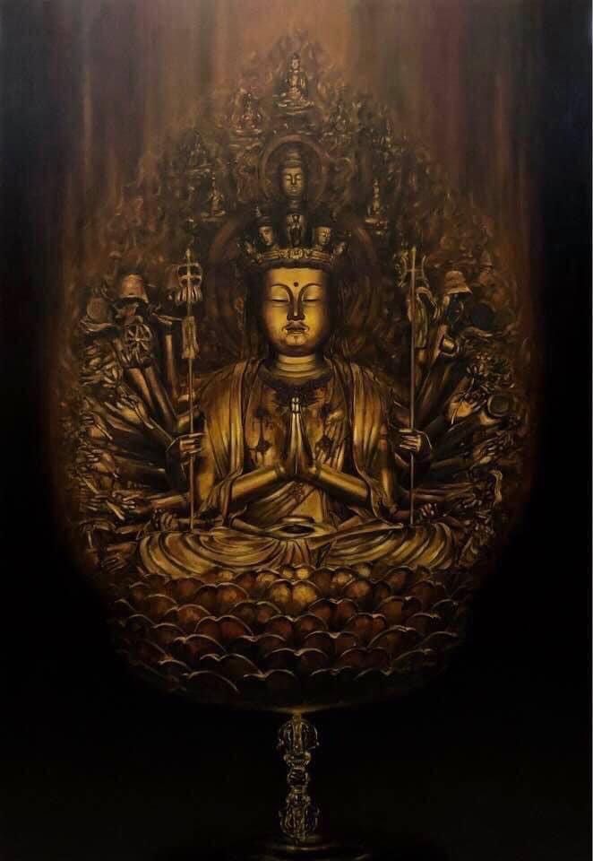 鏡像世界3D藝廊展覽館 2D平面區-陳世宗藝術家 佛像館-作品:千手觀音