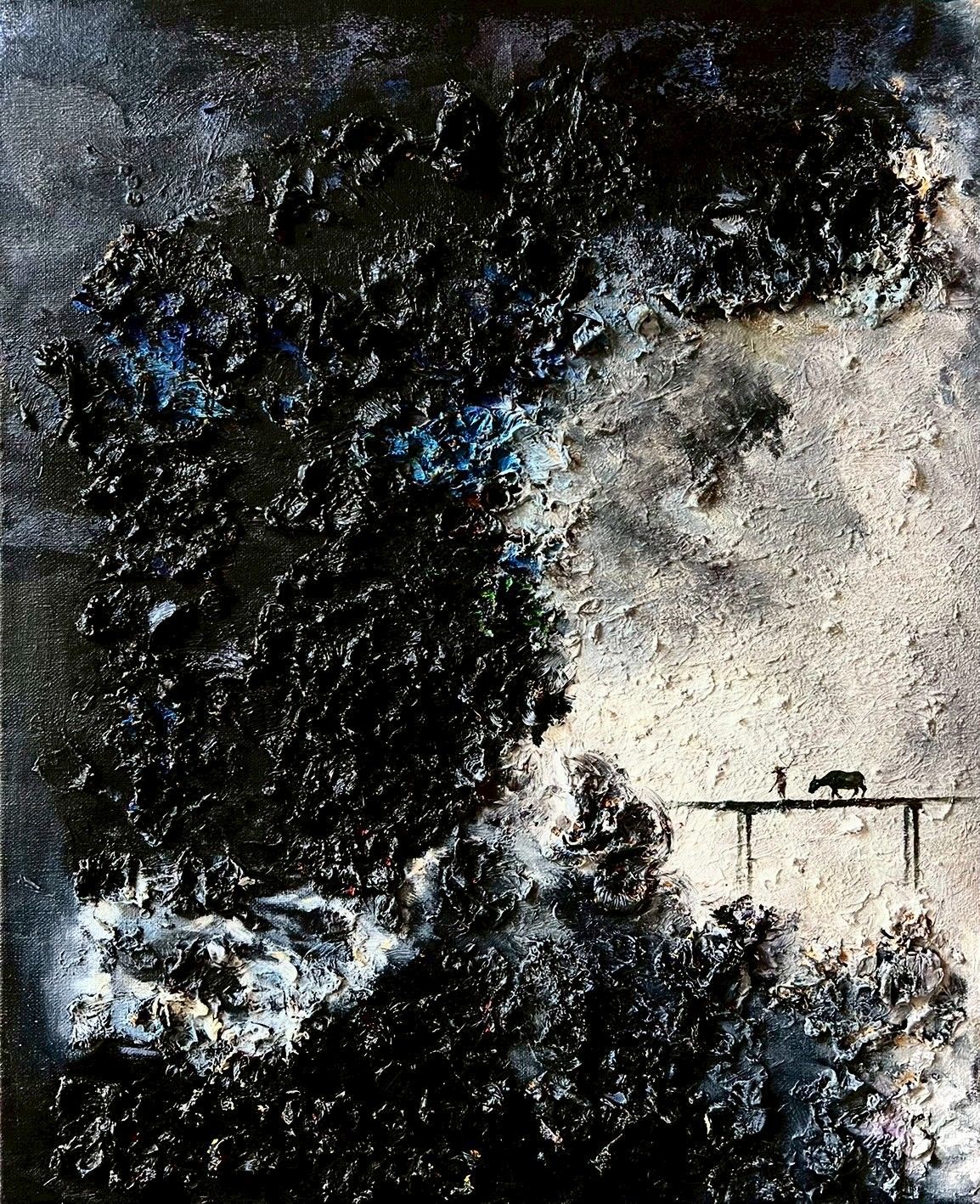 鏡像世界3D藝廊展覽館 2D平面區-陳世宗藝術家 浮雕館-作品:暮歸