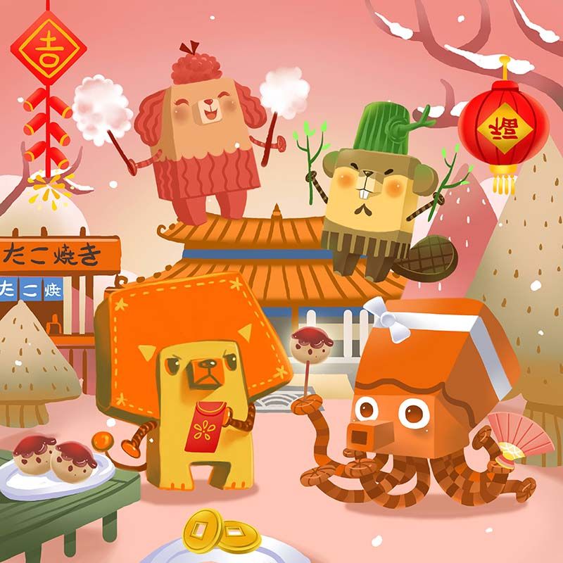 鏡像世界3D藝廊展覽館 2D平面區-Dream DODO ZOO夢想方塊動物園-作品:Dream-DODO-ZOO夢想方塊動物園-024