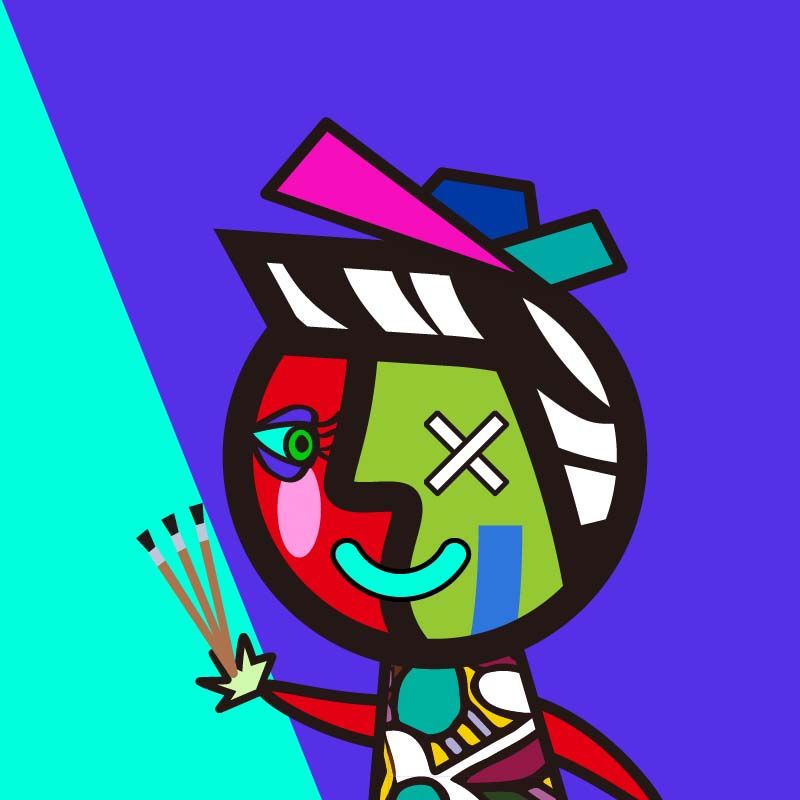 鏡像世界3D藝廊展覽館 2D平面區-PICASSO BOY & GIRL-作品:PBG011