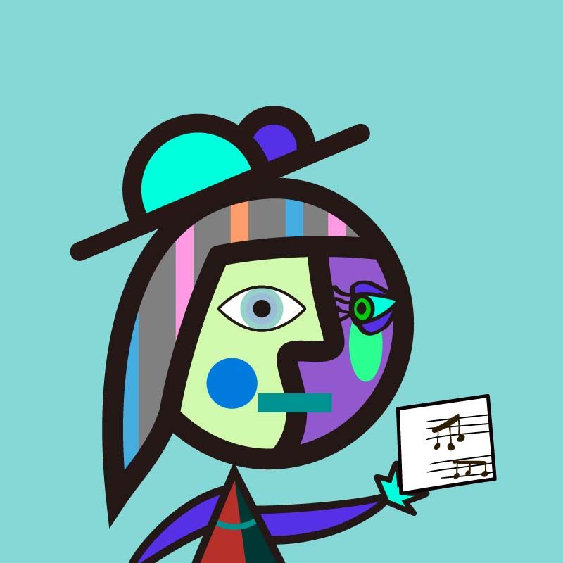 鏡像世界3D藝廊展覽館 2D平面區-PICASSO BOY & GIRL-作品:PBG018