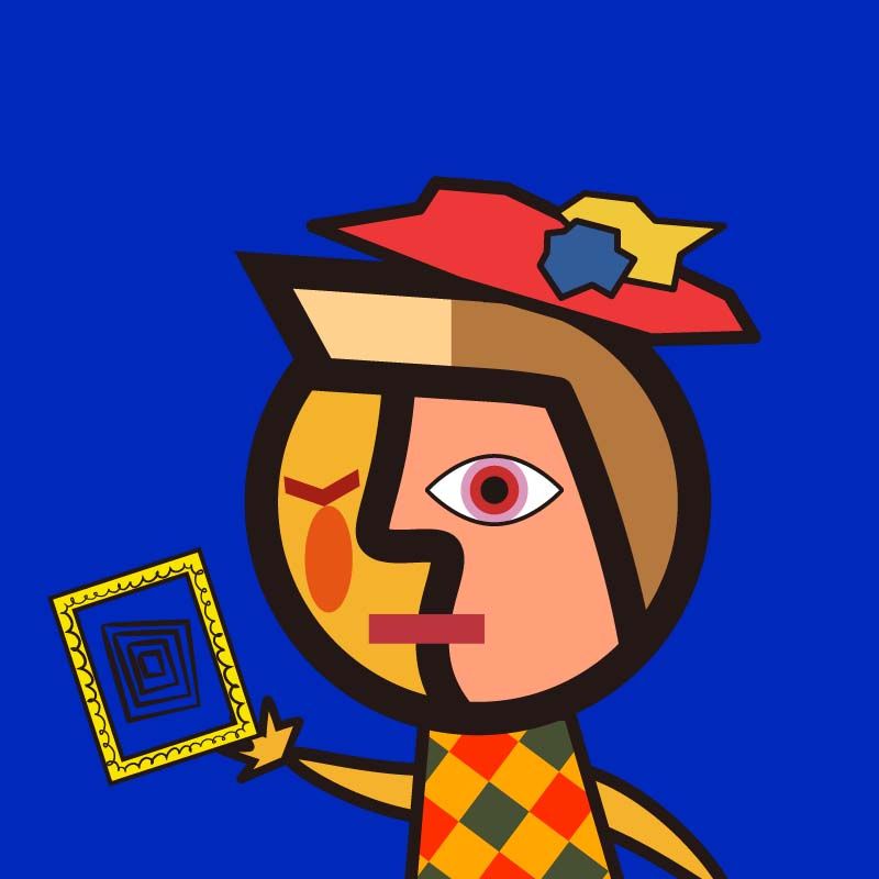 鏡像世界3D藝廊展覽館 2D平面區-PICASSO BOY & GIRL-作品:PBG024