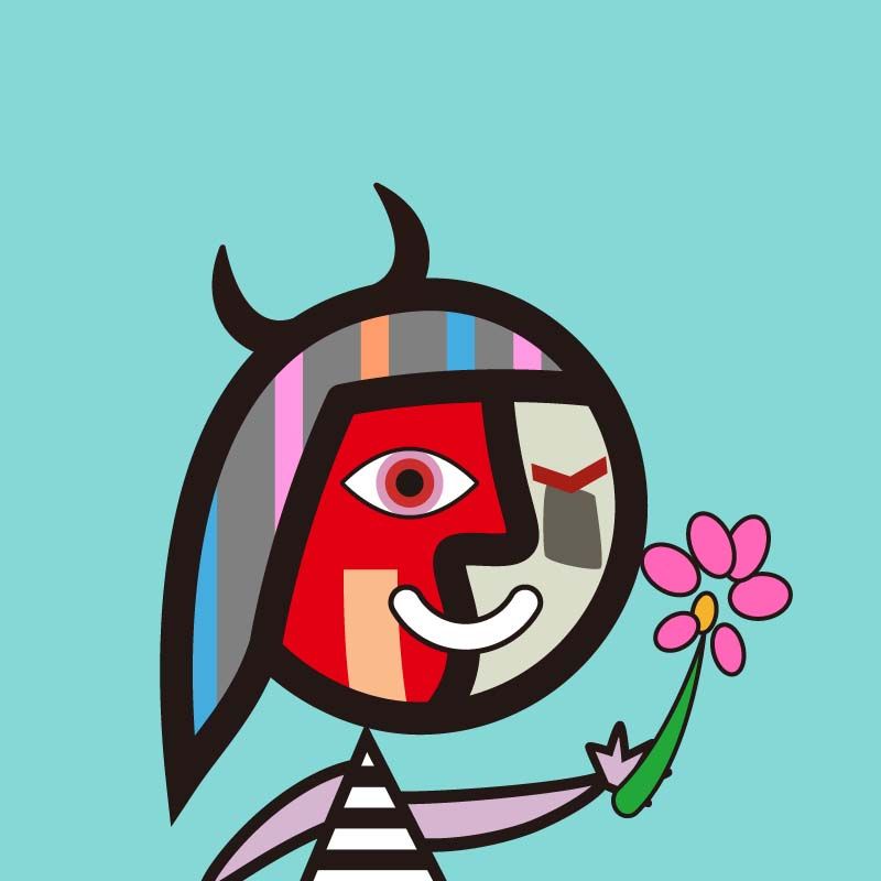 鏡像世界3D藝廊展覽館 2D平面區-PICASSO BOY & GIRL-作品:PBG027