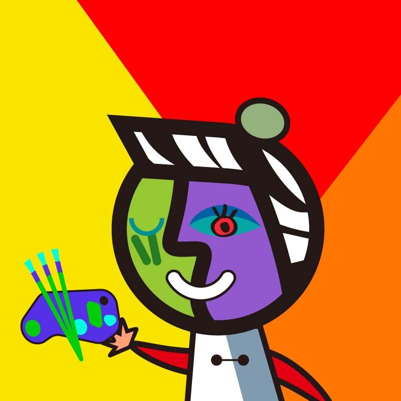 鏡像世界3D藝廊展覽館 2D平面區-PICASSO BOY & GIRL-作品:PBG029
