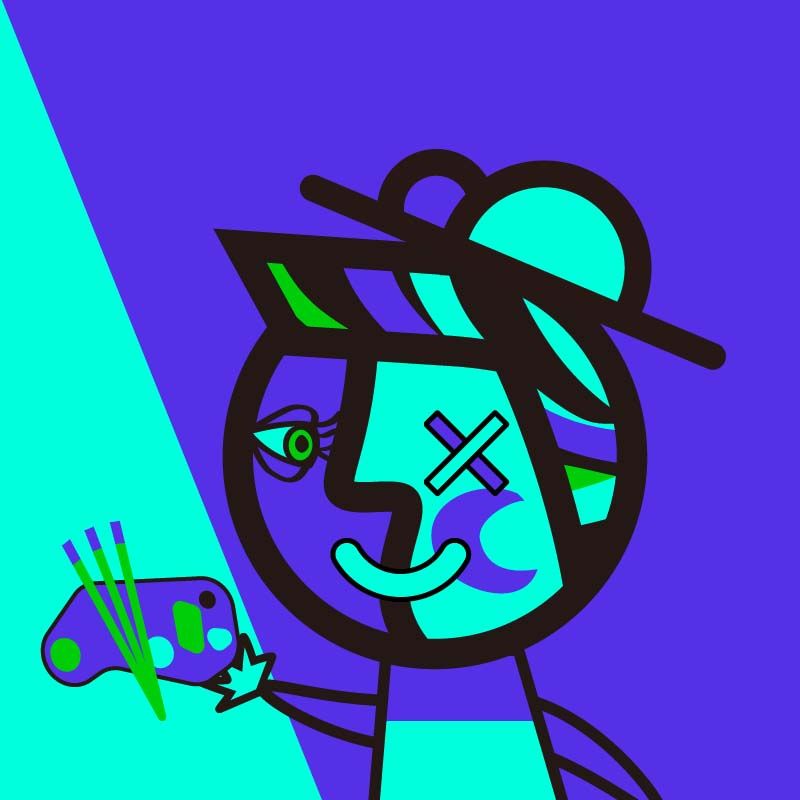 鏡像世界3D藝廊展覽館 2D平面區-PICASSO BOY & GIRL-作品:PBG005