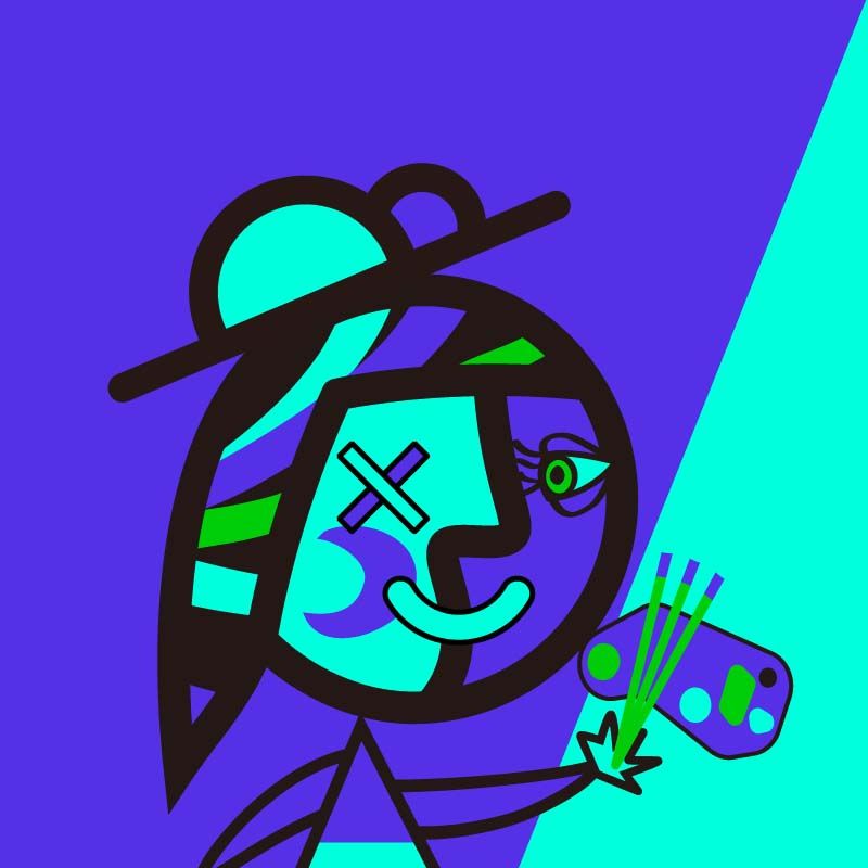 鏡像世界3D藝廊展覽館 2D平面區-PICASSO BOY & GIRL-作品:PBG006