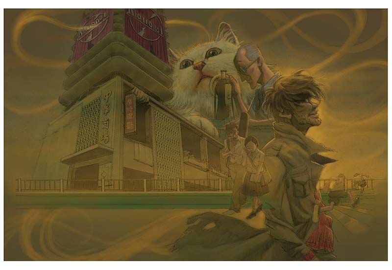 鏡像世界3D藝廊展覽館 2D平面區-小莊Sean Chuang-作品:天橋上的魔術師