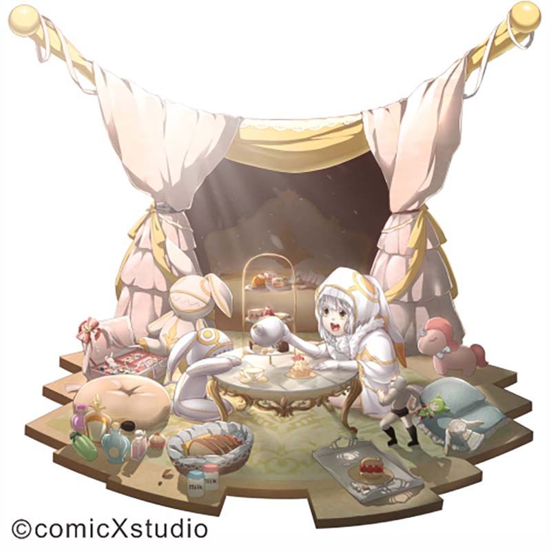 鏡像世界3D藝廊展覽館 2D平面區-茶葉少女-作品:情境時刻-白茶族蘿絲貝貝