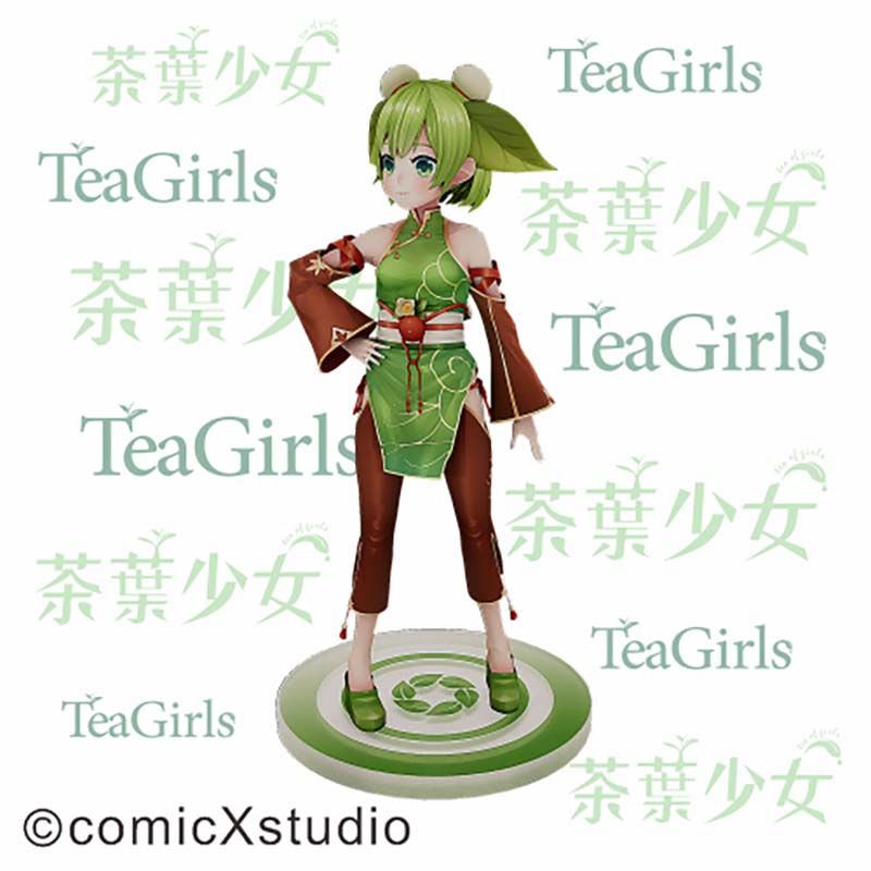 鏡像世界3D藝廊展覽館 2D平面區-茶葉少女-作品:3D造型手辦公仔-可琳