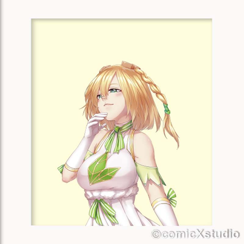 鏡像世界3D藝廊展覽館 2D平面區-茶葉少女-作品:出發-金萱茶族之娜米