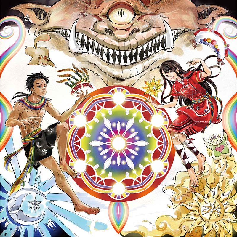 鏡像世界3D藝廊展覽館 2D平面區-塔哇歐瑪司Twa’omas-作品:七彩的巨人-阿美族Amis