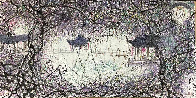 鏡像世界3D藝廊展覽館 2D平面區-旅讀心台灣雲夢新視界-作品:尋夢園
