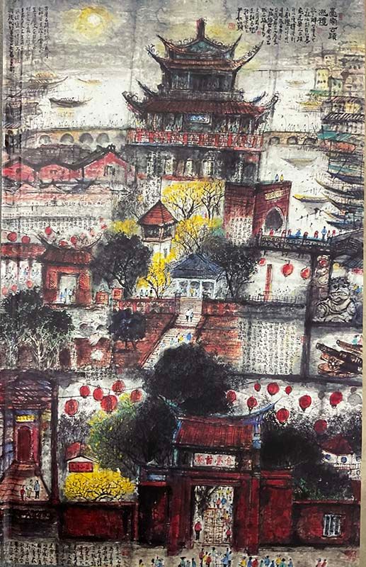 鏡像世界3D藝廊展覽館 2D平面區-旅讀心台灣雲夢新視界-作品:台南古蹟巡禮