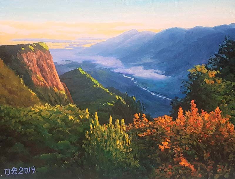 鏡像世界3D藝廊展覽館 2D平面區-折翼天使 永不放棄-作品:晨曦
