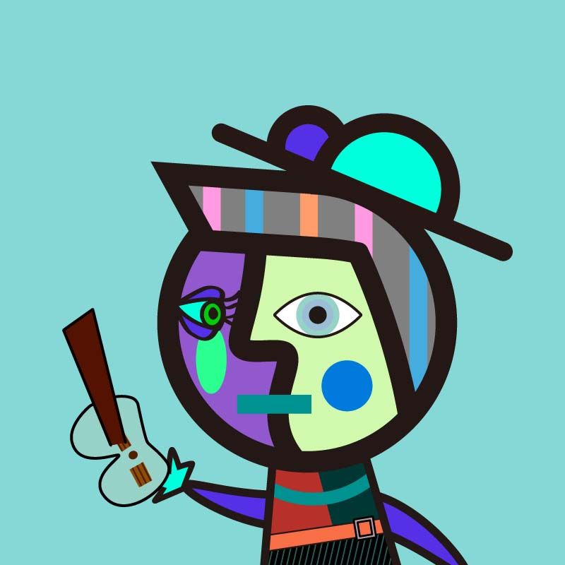 鏡像世界3D藝廊展覽館 2D平面區-PICASSO BOY & GIRL-作品:PBG017