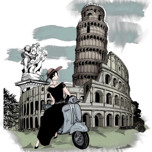 鏡像世界3D藝廊展覽館-golbetrotting-作品:羅馬假日Roma