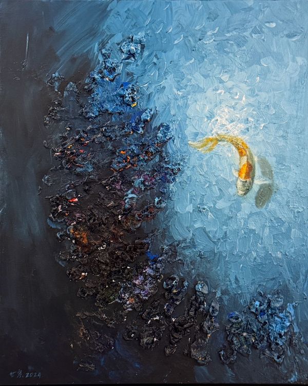 鏡像世界3D藝廊展覽館-relief-作品:泉湧