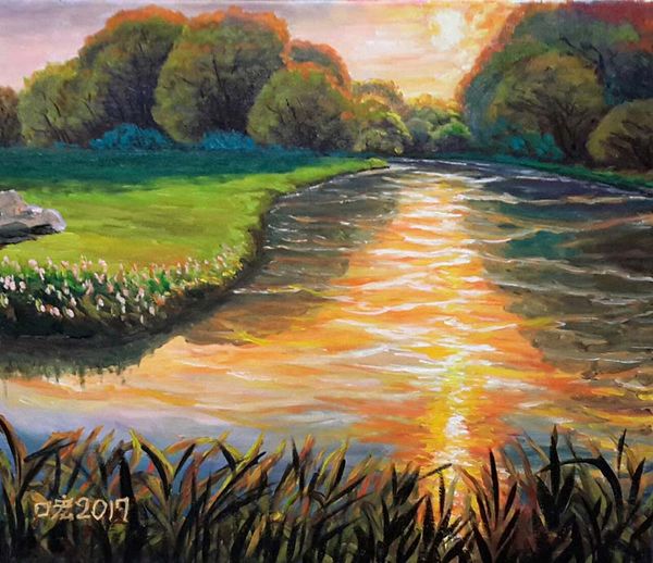 鏡像世界3D藝廊展覽館-Chen_Kun_Hong-作品:夏之河道