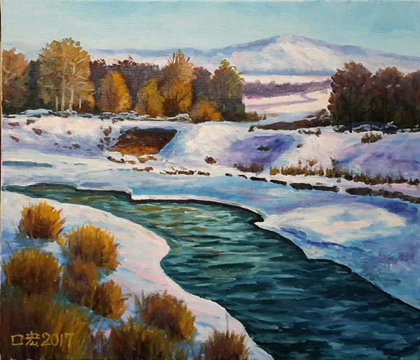 鏡像世界3D藝廊展覽館-Chen_Kun_Hong-作品:冬之河道