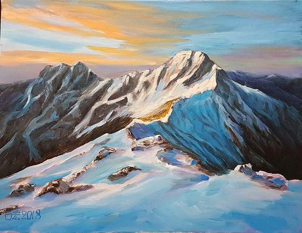 鏡像世界3D藝廊展覽館-Chen_Kun_Hong-作品:玉山雪景