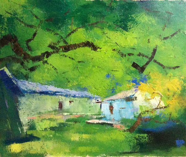 鏡像世界3D藝廊展覽館-Zeng_Shu_Jyuan-作品:一抹綠